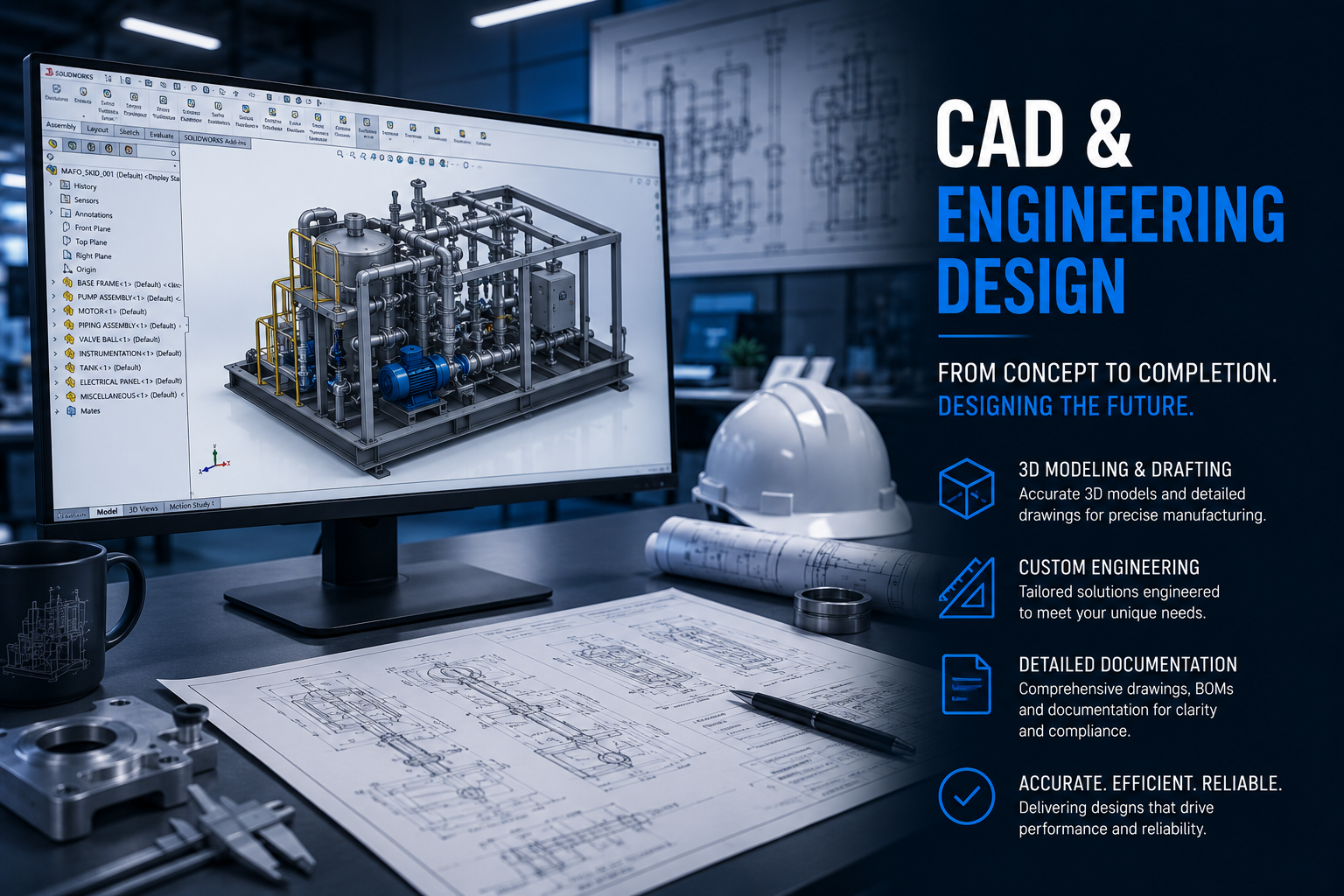 Engineering design and CAD